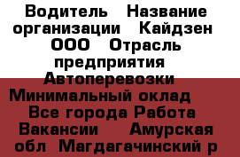 Водитель › Название организации ­ Кайдзен, ООО › Отрасль предприятия ­ Автоперевозки › Минимальный оклад ­ 1 - Все города Работа » Вакансии   . Амурская обл.,Магдагачинский р-н